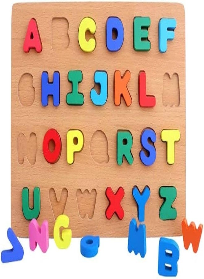 Crazy Buy CrazyBuy Wooden Alphabet (Capital Letters) Puzzles Toys for Children (Multicolor) - Image 2
